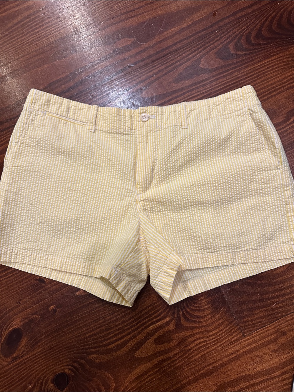 Ralph Lauren Sport Yellow Seersucker Bermuda Shorts
